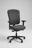 USED Office Master Task Chair – High Back, Adjustable Arms, All Black