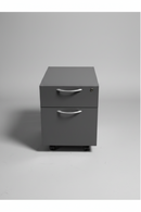 USED Metal Mobile Box/File – Dark Grey