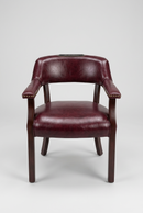 USED Traditional Guest Chair – Burgundy Upholstery