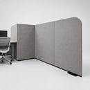 USED 7-Piece Office Divider – Fabric Panel