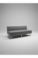 One Workplace L-Ferrari Sofa – Gray Fabric, Armless, 72"