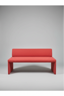 USED Steelcase Armless Sofa – Red Fabric, 57"