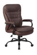 Studio Select Boss Heavy Duty Double Plush Leather Chair-400 Lbs. B991