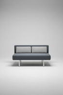 USED Martin Brattrud Inc. Armless Sofa – Gray Fabric, 60"