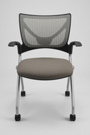 USED Bella Guest Chair – Gray Mesh Back and Fabric Seat