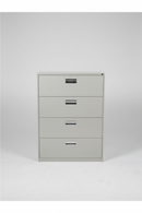 USED 4-Drawer Lateral File Cabinet – Grey