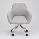 USED Conference Chair – Upholstered Swivel, Grey