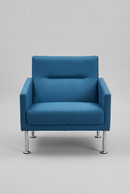 USED Steelcase Coalesce Lounge Chair – Blue Upholstery