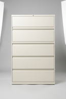 USED 5-Drawer Lateral File Cabinet – Light Putty