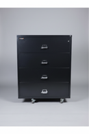 USED FireKing 4 Drawer Lateral File – Black
