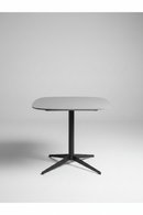 USED Davis Square Table – 30" x 30" Gray with Black Star Base
