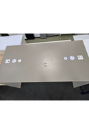 MAVERICK 72 X 36 Community Table with Two Half Modesty Panels and Grommets $850