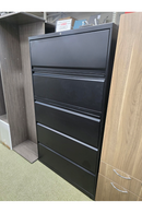 USED 5-DRAWER LATERAL FILE CABINET – BLACK
