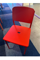USED Guest Chair – Square Back, Red