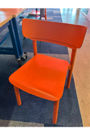 USED Guest Chair – Rectangular Back, Orange