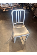 USED Emeco 1006 Navy Chair – Brushed Aluminum, Armless