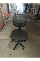 USED Task Chair – Mesh Back and Fabric Seat, Armless, Black