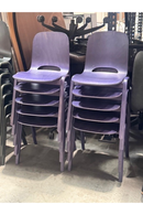 USED Guest Armless Stacking Chair – Purple
