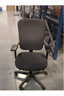 USED Office Master Task Chair – High Back, Adjustable Arms, All Black