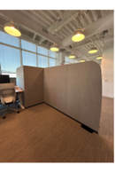 USED 7-Piece Office Divider – Fabric Panel