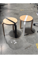 USED Lower Stool Chair for Coffee Table – All Wood, Multiple Colors Available