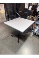 USED Rectangular Table – 44"W x 38"D, White and Black