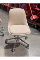 USED Conference or Guest Chair – Beige Finish with Casters