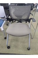 USED Bella Guest Chair – Gray Mesh Back and Fabric Seat