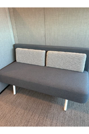 USED Martin Brattrud Inc. Armless Sofa – Gray Fabric, 60"