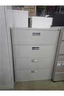 USED 4-Drawer Lateral File Cabinet – Grey