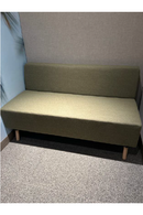 USED ERG International Armless Sofa – Green Fabric, 54"