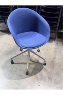 USED Guest Chair – Huddle Room Chair with Blue Fabric
