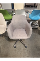 USED Conference Chair – Upholstered Swivel, Grey