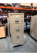 USED FireKing 4-Drawer Vertical File Cabinet – Putty