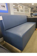 USED Armless Modular Sofa (Booth Seating) – Blue Vinyl