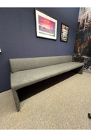 USED ERG International Large Armless Sofa – Dark Gray Fabric, 98"