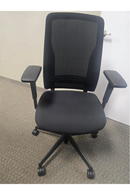 USED Around Task Chair – Fabric Seat and Mesh Back with Lumbar Support, Black