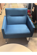 USED Steelcase Coalesce Lounge Chair – Blue Upholstery