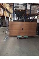 USED 7' Conference Table – 44"D, Oak with Metal Base