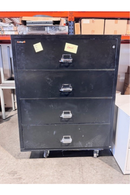 USED FireKing 4 Drawer Lateral File – Black