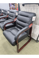 USED Mid-Back Executive Guest Chair – Black Vinyl