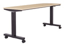 Office Star Products ADJ TBL 2/CTNS MPL TOP/BLK BASE 72X24 KD - PHAT2472P3