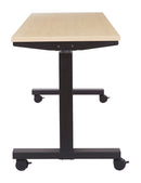 Office Star Products ADJ TBL 2/CTNS MPL TOP/BLK BASE 72X24 KD - PHAT2472P3