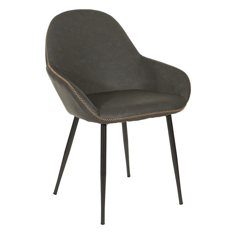 Ave Six by Office Star Products PIPER CHAIR IN SMOKE - PPR