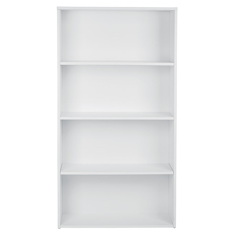 OSP Designs by Office Star Products PRADO 60" 4-SHELF BOOKCASE WITH 3/4" SHELVES AND 2 ADJUSTABLE/ 2 FIXED SHELVES IN WHITE - PRD3260