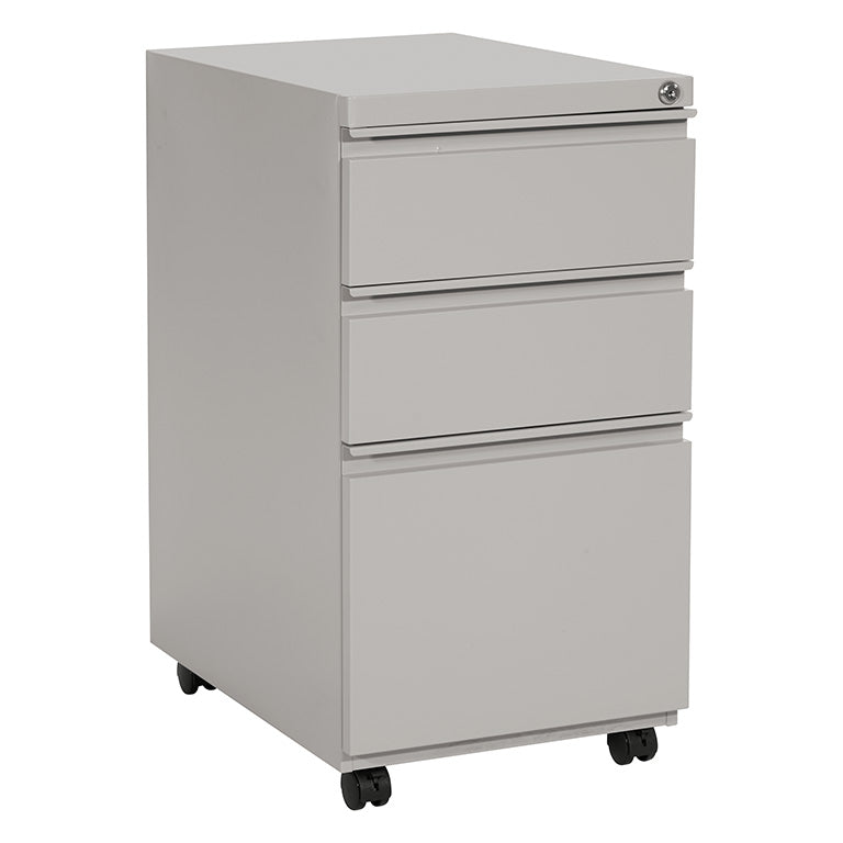 Office Star Products 22" CLOSED TOP PEDESTAL WITH CASTERS - PTC22BBF