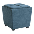 Ave Six by Office Star Products ROCKFORD STORAGE OTTOMAN IN DOVE - RCK361-M