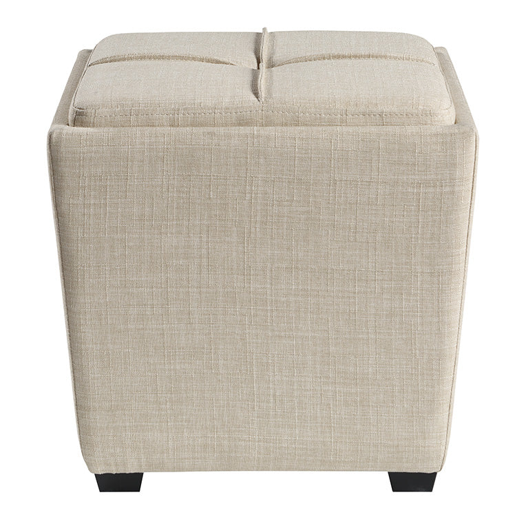 Ave Six by Office Star Products ROCKFORD STORAGE OTTOMAN IN DOVE - RCK361-M