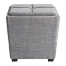 Ave Six by Office Star Products OTOMANA DE ALMACENAMIENTO ROCKFORD EN GRIS PALOMA - RCK361-M