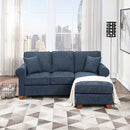 Ave Six by Office Star Products Sofá Seccional con Brazos Redondeados RYLEE